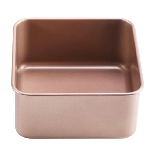 Gold Square Cake Mould Thickening Non-Stick Ancient Baking Tray Square Deep Baking Pans Barbecue Br