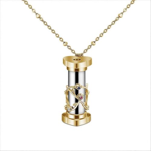 Mode 3d Diffraction Fleurs Pendentif Collier Femmes Bijoux Décoration Breloques