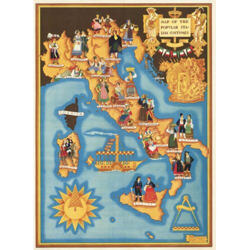 Affiche Costume Italie