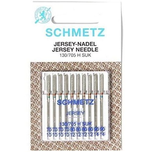 Schmetz Aiguilles pour machine à coudre BallPoint Asst 70-90 (Pack of 10)