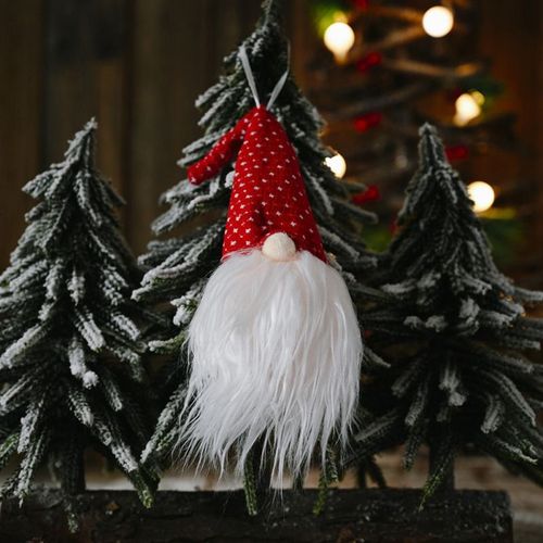 Long Chapeau De Noël Suspendu À Led, Ornement Sans Visage, Gnome, Poupée, Pour La Maison, Pendentifs, Ornements, Goutte
