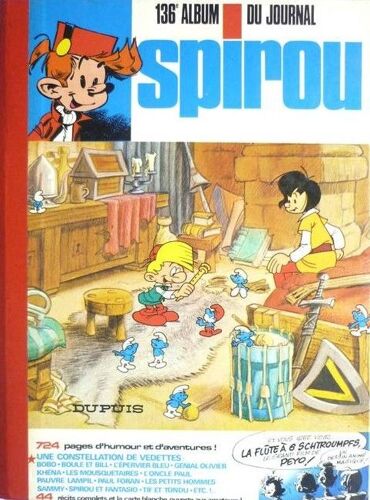 Recueil Du Journal Spirou N°136 Du N°1916 (02 Janvier 1975) Au N° 1928 (27 Mars 1975) .