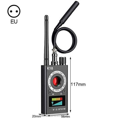 Détecteur K18 GPS multifonction sans fil, caméra de détection de Bug, dispositif d'écoute GSM, détecteur Radio RF, Scanner, outil Anti-espion