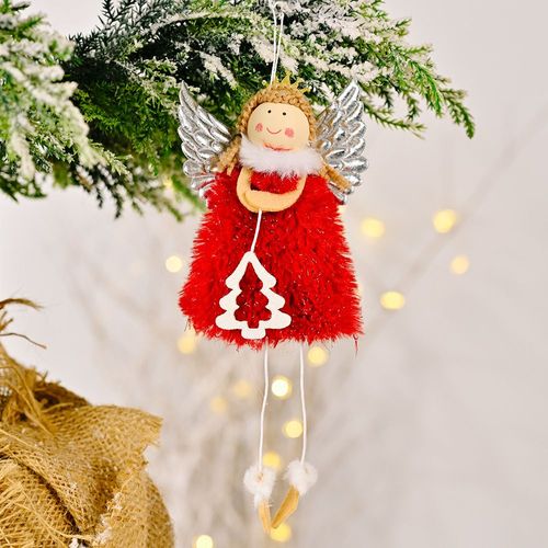Poupée En Peluche Pendentif Ange De Noël, Ornements D'arbre De Noël, Jouets Cadeaux De Noël Pour La Maison, 2022