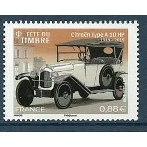 Fête Du Timbre : Voitures Anciennes : Citroën Type A 10 Hp Année 2019 N° 5302 Yvert Et Tellier Luxe