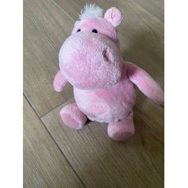 Doudou peluche hippopotame rose planet pluch jemini 