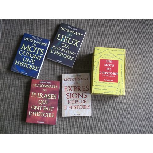Coffret Avec 4 Dictionnaires De Gilles Henry