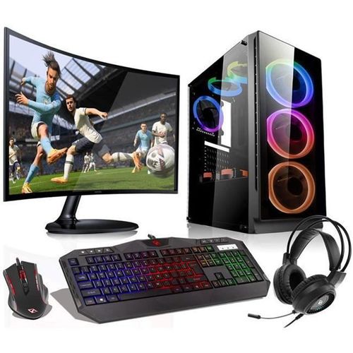VIST Kit Gaming Ryzen 5 - RAM 32Go - RTX 3060 - SSD 1To M.2 - LCD 24 - Windows 11 Pro