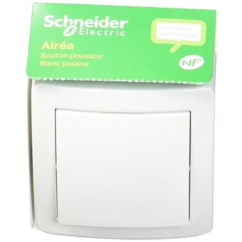 SCHNEIDER ELECTRIC Interrupteur poussoir a fermeture Alrea avec cadre saillie