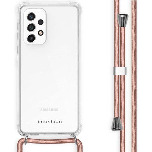 iMoshion Coque Color avec cordon Samsung Galaxy A33 - Rose Dorée