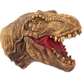 Dinosaure Marionnette À Main Jouets,Caoutchouc Souple Réaliste Raptor Tête De Dinosaure Tyrannosaurus Rex,1 Pcs