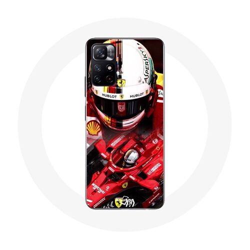 Coque Pour Xiaomi Redmi Note 11s 5g Formule 1 Sebastian Vettel F1 Rouge
