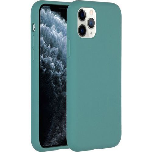 Accezz Coque Liquid Silicone iPhone 11 Pro - Vert foncé