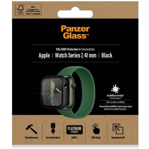 Panzerglass Coque Full Body Apple Watch Serie 7 - 41 Mm - Noir