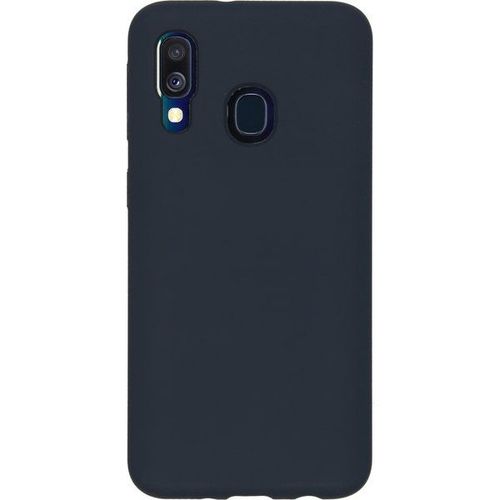Accezz Coque Liquid Silicone Samsung Galaxy A40 - Bleu