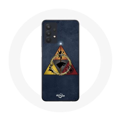 Coque Pour Samsung Galaxy A32 5g Game Of Thrones Saison 8 Le Trône De Fer Triangle Logo Baratheon Lannister Stark Et Targaryen