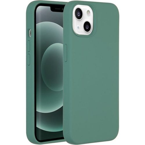 Accezz Coque Liquid Silicone iPhone 13 Mini - Vert foncé