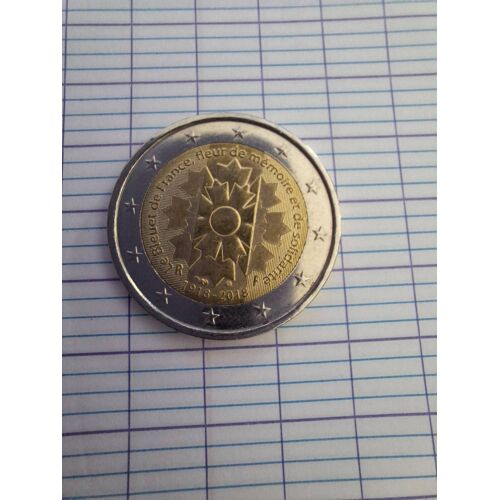 Pièce De 2 Euros . Collection Les Bleuets 1918 2018