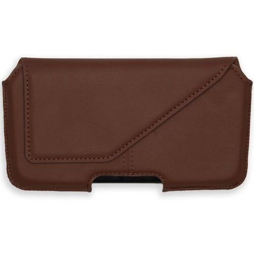 Accezz Coque de ceinture en cuir véritable - Brun
