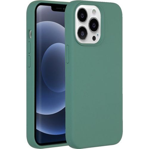 Accezz Coque Liquid Silicone iPhone 13 Pro - Vert foncé