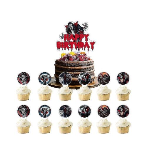 Rl Morbius Vampire Thème Halloween Birthday Party Decor Fournitures Balloons Bannière Cake Topper Set