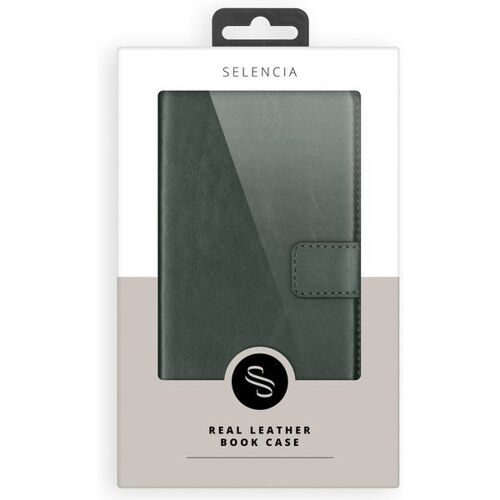 Selencia Étui de téléphone en cuir véritable Samsung Galaxy A21s