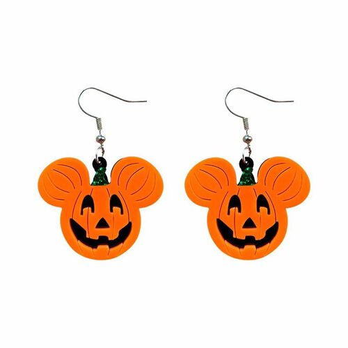 Pumpkin Ghost Skull Mouse For Head Earrings Halloween Gifts For Adult Party Jewe