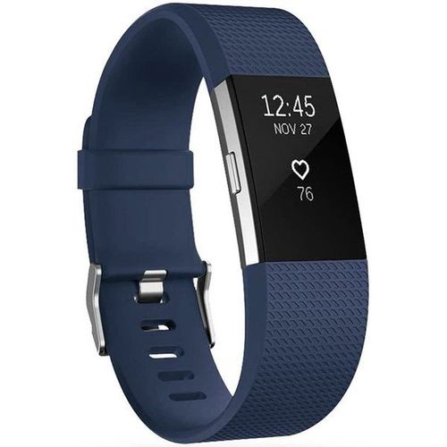 Imoshion Bracelet Silicone Fitbit Charge 2 - Bleu Foncé