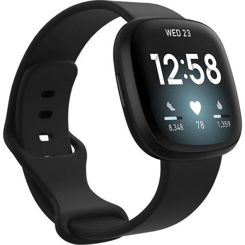 Imoshion Bracelet Silicone Fitbit Sense / Versa 3 - Noir