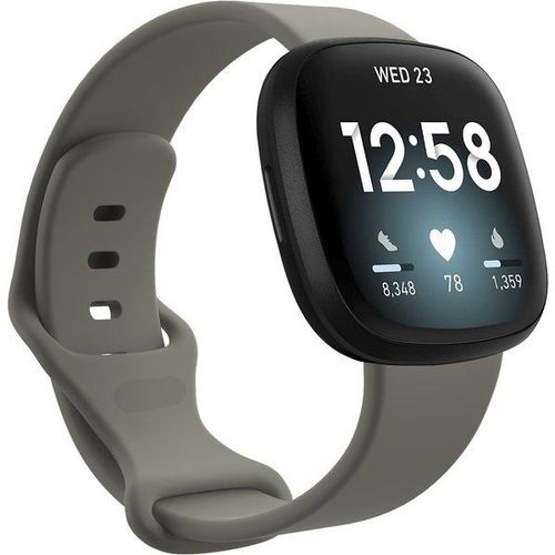 Imoshion Bracelet Silicone Fitbit Sense / Versa 3 - Gris Foncé
