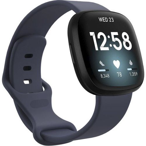 Imoshion Bracelet Silicone Fitbit Sense / Versa 3 - Bleu Foncé