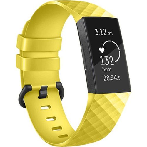 Imoshion Bracelet Silicone Fitbit Charge 3 / 4 - Jaune