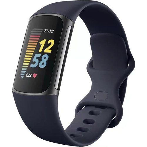 Imoshion Bracelet Silicone Fitbit Charge 5 - Taille L - Bleu Foncé