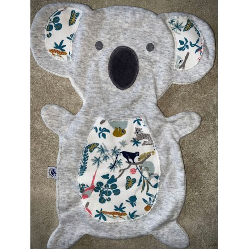 DOUDOU KOALA GRIS PETIT BATEAU TROPICAL ANIMAUX JUNGLE FEUILLES PALMIERS PANTHERE JOUET BEBE NAISSANCE