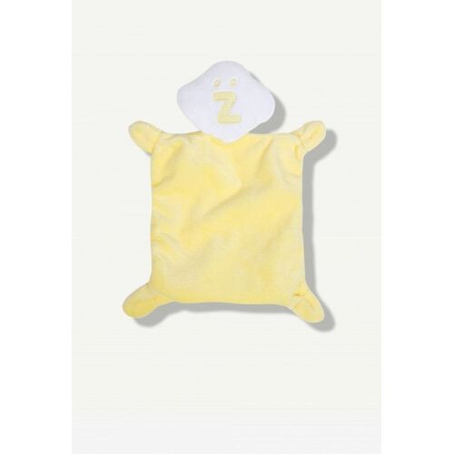 Doudou Plat Jaune Blanc Nuage Emoticone Z Peluche Jouet Grain De Ble