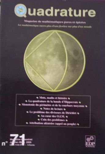 N°71 De La Revue Mathématique Quadrature