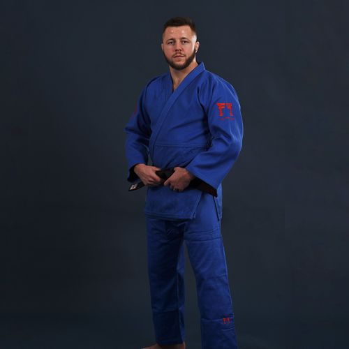 Kimono De Judo Superstar 750 Gr - Fighting Films - Approuvé Ijf - Bleu - Taille 170cm