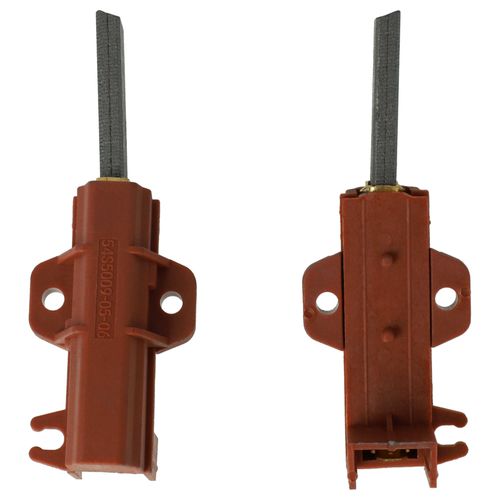 vhbw 2x balais de charbon avec support remplace 54S5009-05-04, 54S5009-05-06, 54S5009-06-02 pour machine à laver, rouge