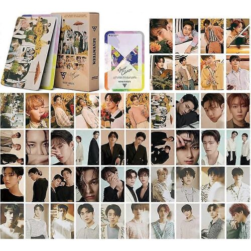 55Pcs Dix-sept Carte LOMO Votre choix Cartes Dix-sept Photo Poster mini Cartes Cadeau pour Fans Fille (2021 Seventeen)