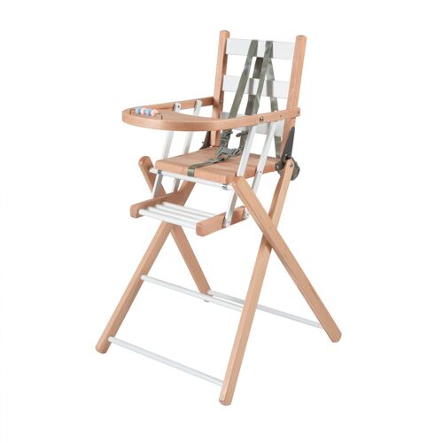 Chaise Haute Pliante Sarah Hybride Blanc - Combelle