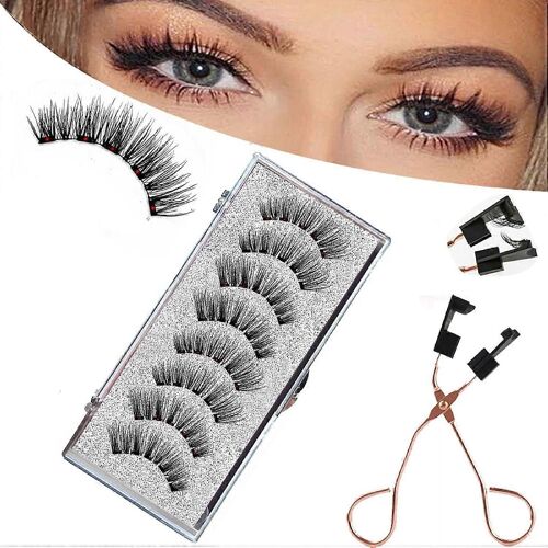 Cils Magnétiques, Kit De Cils Magnétiques Le Plus Naturel, Le Meilleur 8d Et Look 3d, Faux Cils Réutilisables, Sans Colle, Liner Liquide Imperméable Le Plus Fort