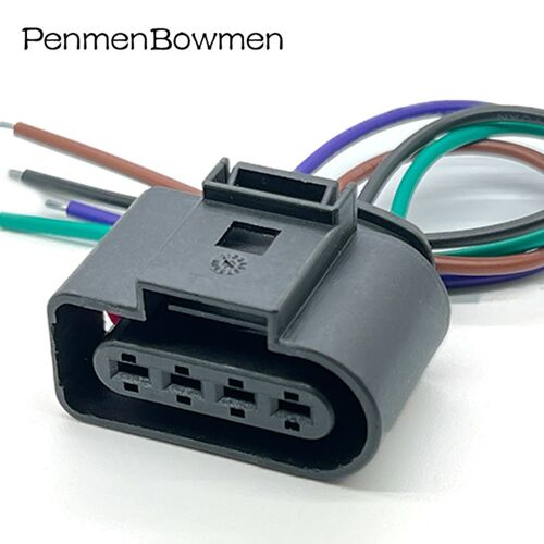 4pin Female 1 Pc With 15cm 18awg Bobine D'allumage De Moteur Automatique, 4 Broches, Connecteur Électronique Étanche, Prise De C?¢Blage, Pour A4 A6 Golf Passat Seat Skoda "Nipseyteko"