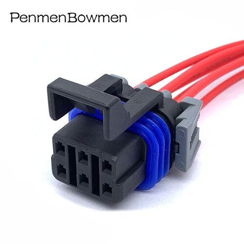 6 Pin Female 1pc With 15cm Wire Delphi  Connecteur Électronique Étanche, 6 Broches, Metri-Pack 150 Gt, Faisceau De Câbles Femelle, Prise De Moteur 12052848 "Nipseyteko"