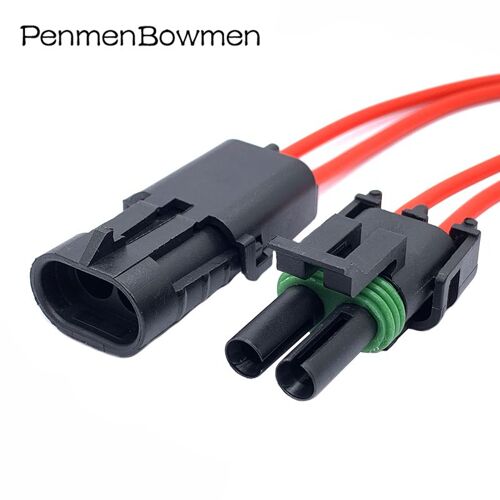 2pin Delphi-Fiche De Pack Météo Automatique, Étanche, Femelle, Mâle, Connecteur, Fil, Sfp 2.5, 12015792, 1, 2, 3, 4, 6 Broches, 12015797mm "Nipseyteko"