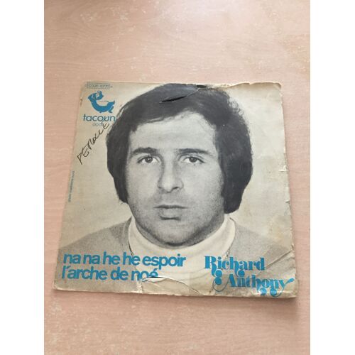 Disque Vinyle 45t Richard Anthony "Na Na Hé Hé Espoir"