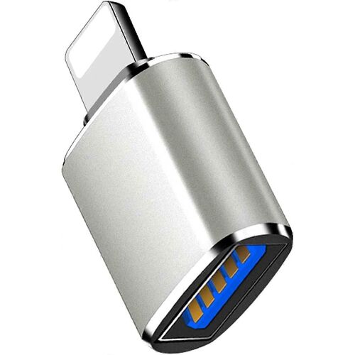 Adaptateur portable Lightning vers USB3.0, convertisseur de synchronisation de données USB OTG compatible avec iPhone 11/12/8/6/7/x/ipad iOS 9.2-14Appareil photoLecteur de carteClavier, USB Fl