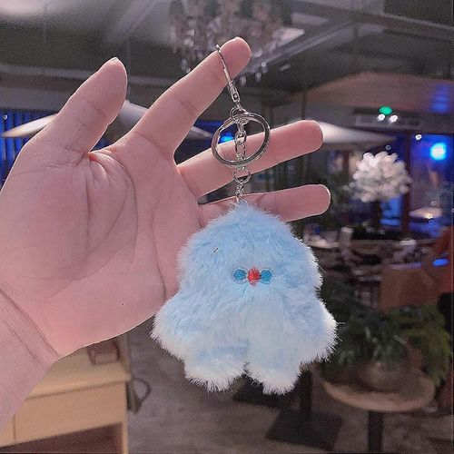 Peluche , Petit Monstre, Porte-clés Benben, Pendentif porte-clés de poupée, Pendentif créatif à dos, Porte-clés de voiture Petit Monstre Bleu Petit Monstre Bleu -