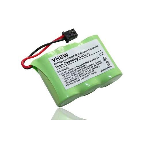 vhbw Batterie compatible avec Sanyo CLT-4ER, CLT-5ER, CLT-6ER téléphone fixe sans fil (600mAh, 3,6V, NiMH)
