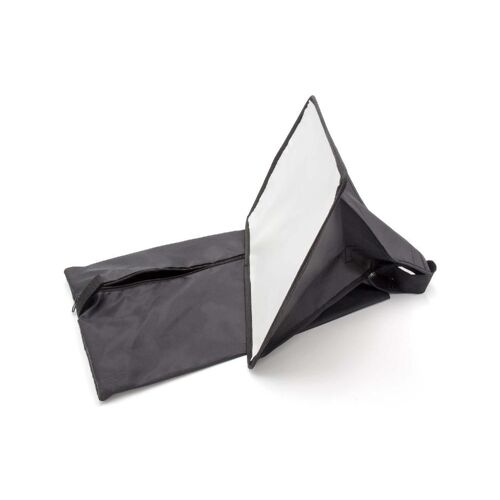 vhbw Diffuseur de flash softbox compatible avec METZ Mecablitz 76, 64, 70 flash, appareil photo - plastique noir, 22 x 32 cm