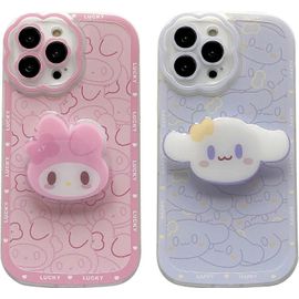 Compatible avec l'iPhone 12 Pro Max Coque Mignon Anime Motif, Rose Mignon Coque iPhone 12 Pro Max pour Femmes Fille, Caméra Complète Protection Souple TPU Antichoc